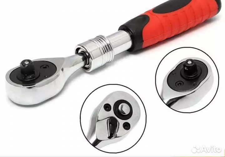 Трещотка телескопическая 1/4