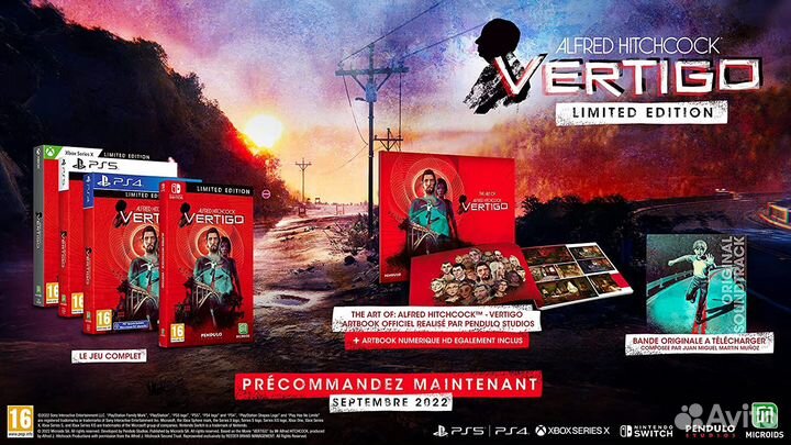 Alfred Hitchcock Vertigo. Limited Edition PS4, рус