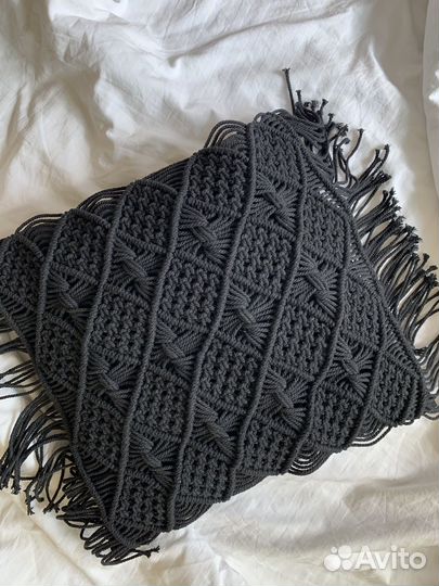 Наволочка декоративная (макраме бохо)