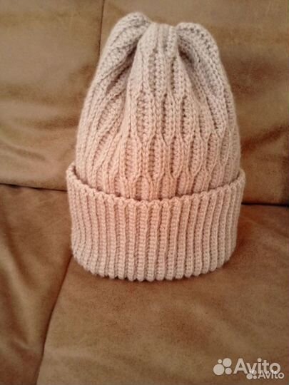 Шапка женская, снуд-капюшон-шарф