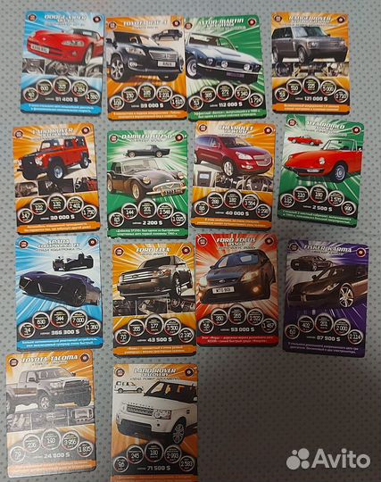 Карточки супергонки