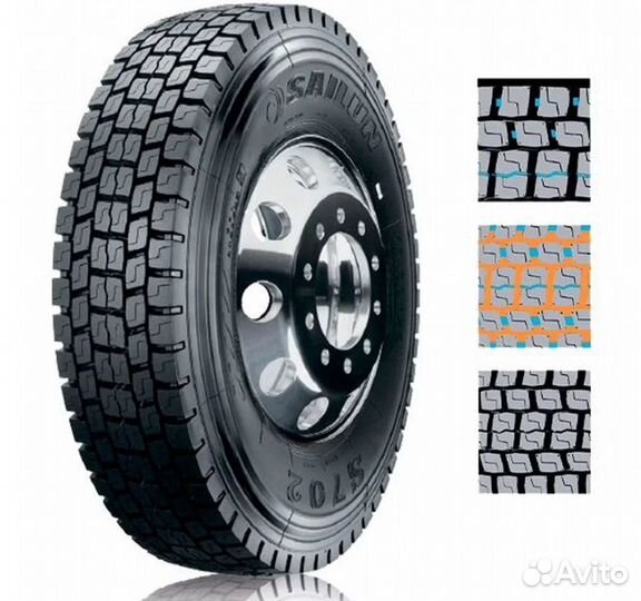 Шина Грузовая Sailun 315/80 R22.5 S702 SDR1 задняя