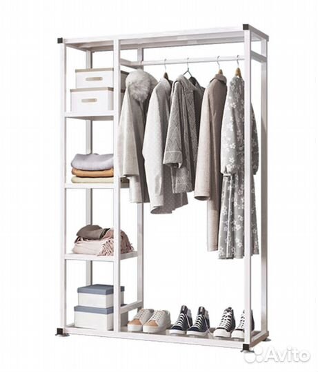 Продам вешалку напольную 156х105х30, белая сталь