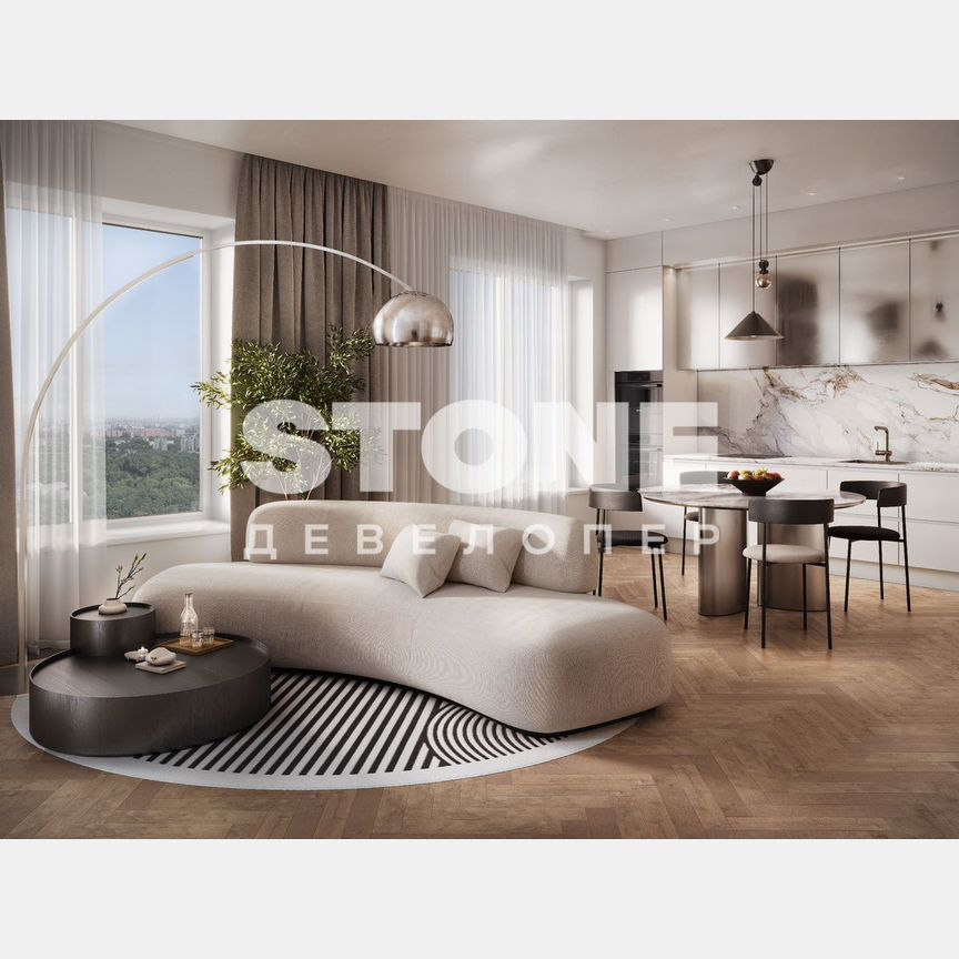 3-к. квартира, 90,7 м², 26/28 эт.