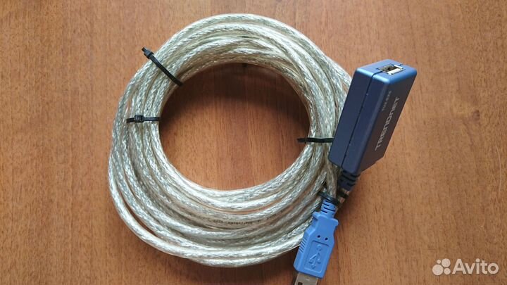 USB кабель 2.0 male - 2.0 female Trendnet, 3.8 м