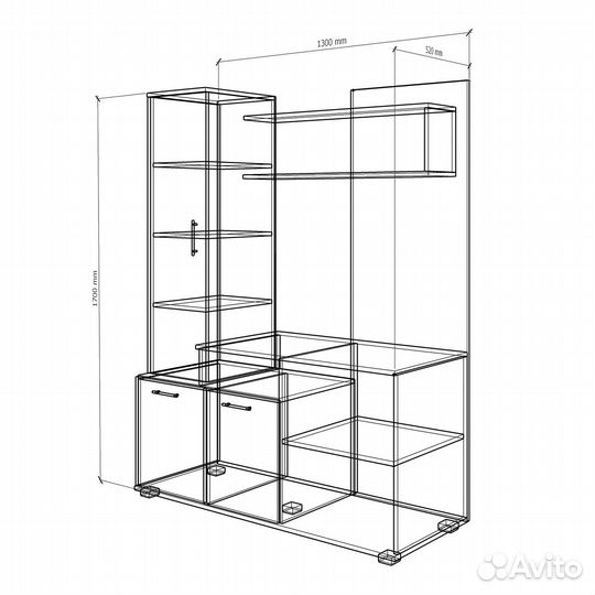 Стенка TV-2-300b в гостиную под тв