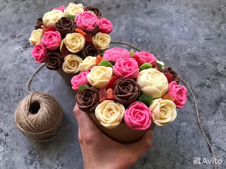 Букеты из шоколада ручной работы
