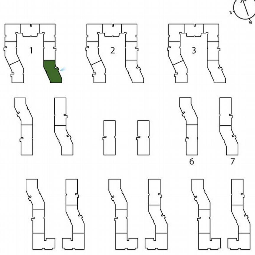 1-к. квартира, 43,2 м², 1/3 эт.