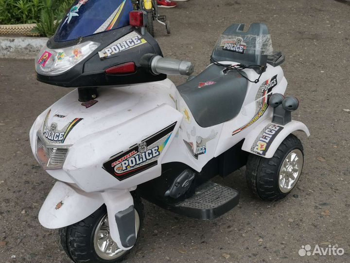 Детский электромобиль,и мотоцикл бу