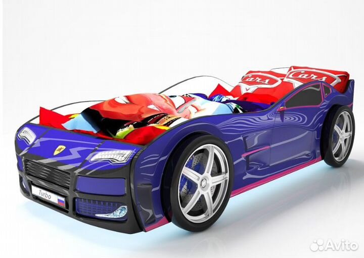 Детская кровать машина серия 