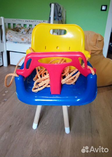 Качели детские подвесные со спинкой