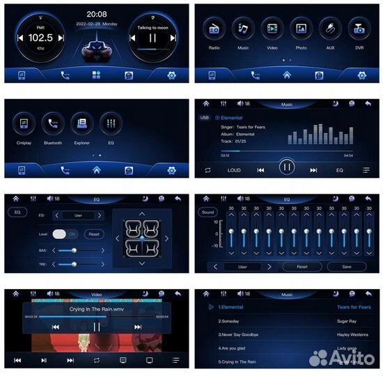 Магнитола 1 Din. Экран 5.1. IPS. Сенсорный
