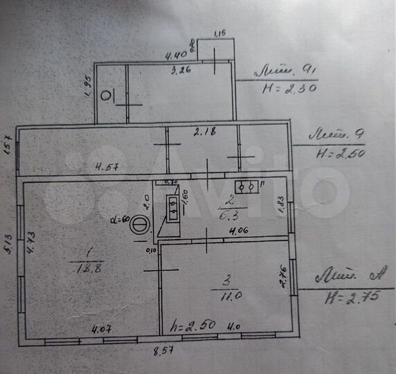 Дом 36,1 м² на участке 15 сот.