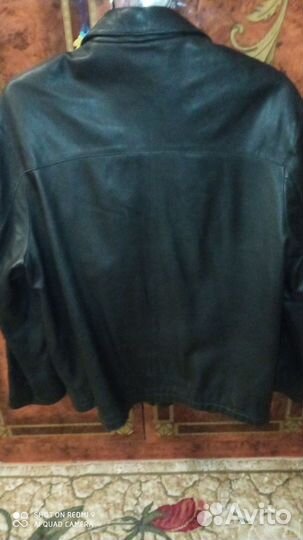 Кожаная куртка мужская р. 54