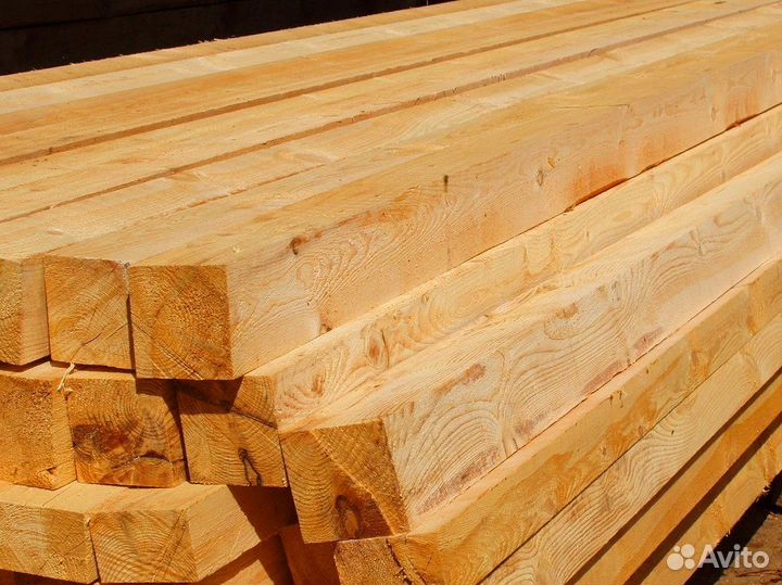 Брус ествественной влажности, 100х200мм, опт