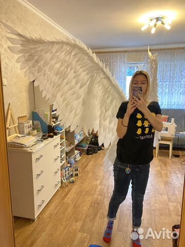 Большие крылья ангела с фотосессией или в аренду