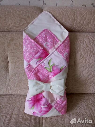 Конверт одеяло на выписку лето