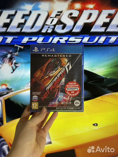 Игра need FOR speed HOT pursuit на PS4