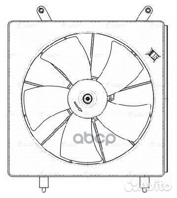 Вентилятор радиатора honda CR-V II 2.0 -06 320mm 5