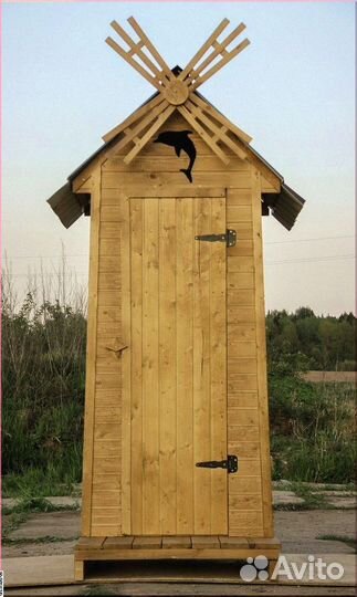 Уличный туалет с установкой Б212