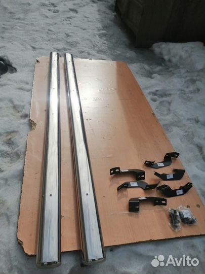 Пороги овальные сталь T304 Тойота Тундра 2015-2021