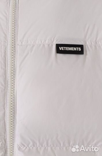 Пуховик Vetements White XS/L