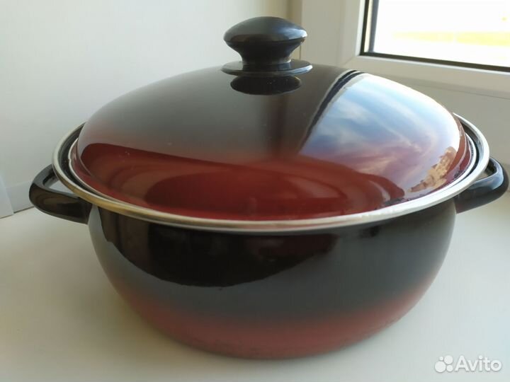 Кастрюля эмалированная 3,5 л