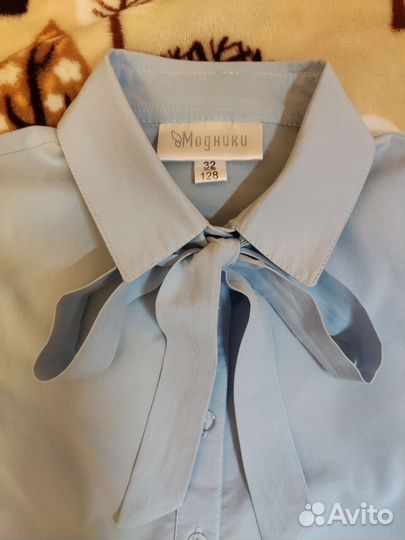 Школьная рубашка для девочки р-р 128