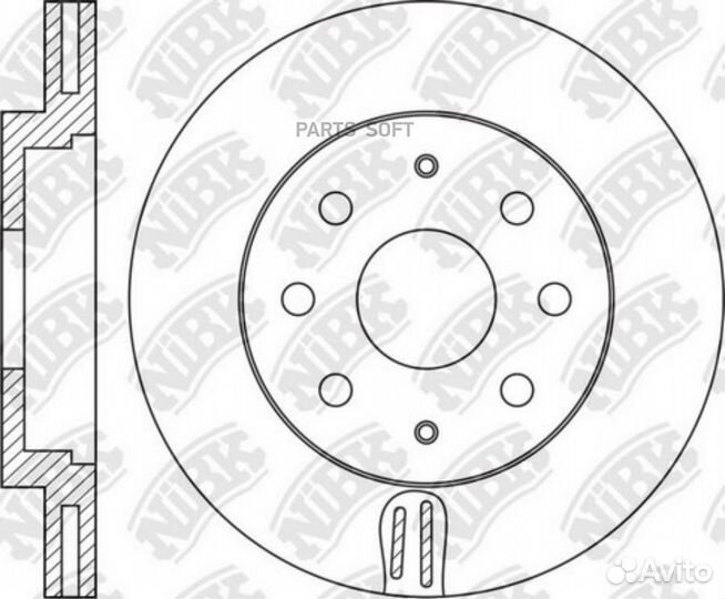 Nibk RN1592 Диск тормозной NiBK RN1592
