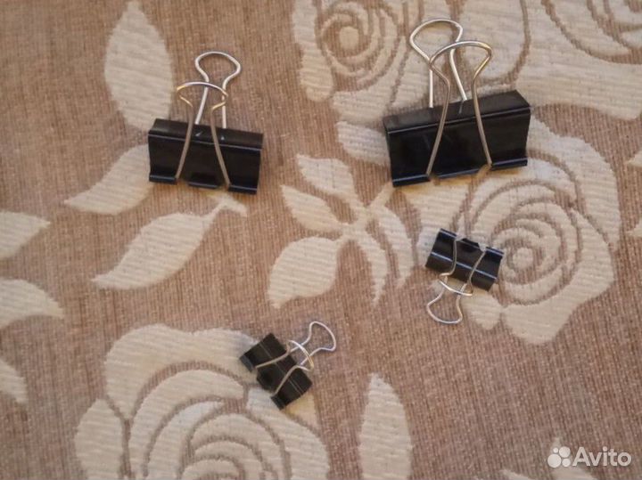 Скрепки-зажимы канцелярские