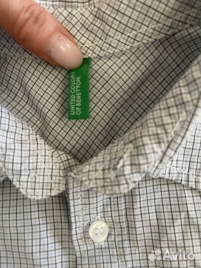 Рубашки школьные 140-146 Бенеттон, Акула