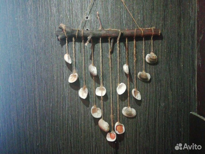 Панно макраме ловец снов море ракушки