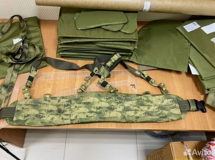 Боевой пояс с баллистической защитой и лямками Бр1