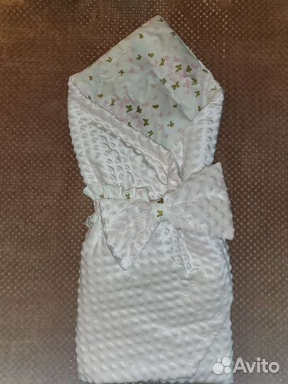 Конверт- одеяло на выписку для девочки, новый