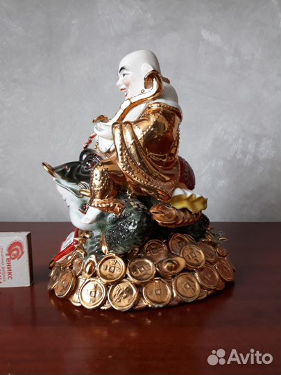 Трёхлапая (денежная) жаба, фарфор (см. описание)