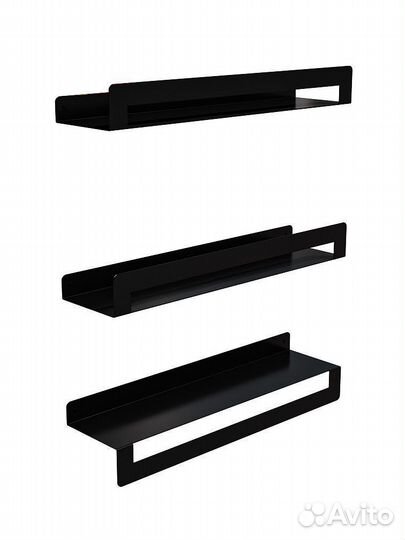 Полки для ванной, Freya, Чёрная, 50 см