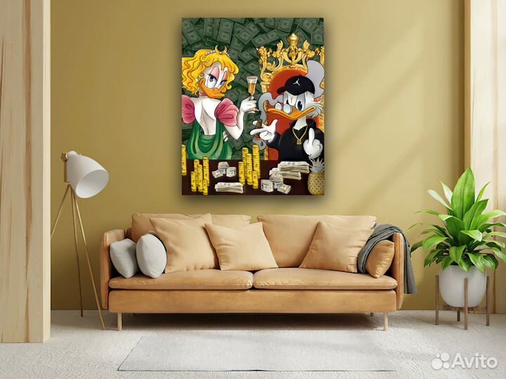 Печать фото на холсте, картины Скрудж Макдак