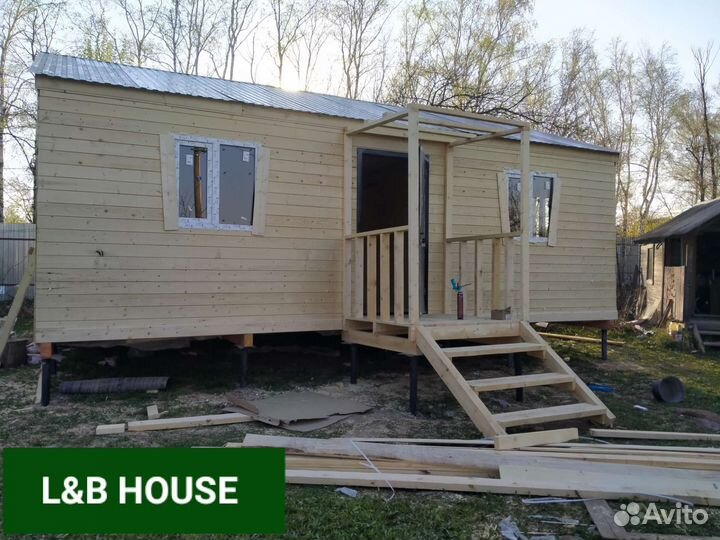 Бытовка дачная 6х8 (под ключ)