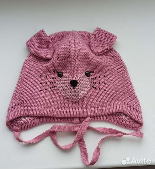 Шапка для малышки на тëплую весну, осень 44-46р