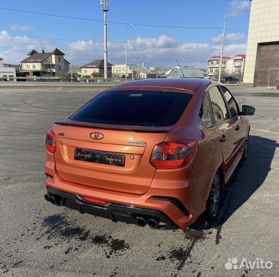 Тюнинг бампер на лада Гранту FL Лифтбек 2191