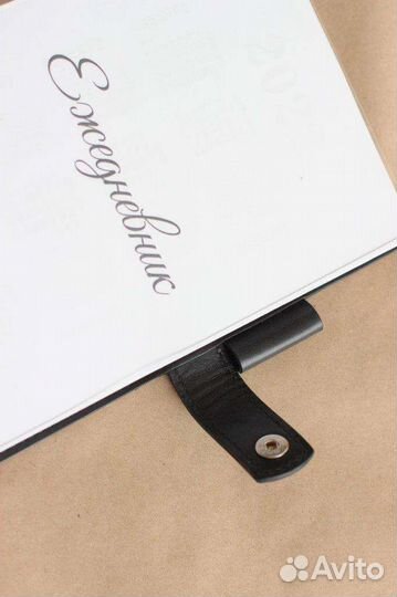 Ежедневник на кольцах А5. Нат.кожа. Руч.работа