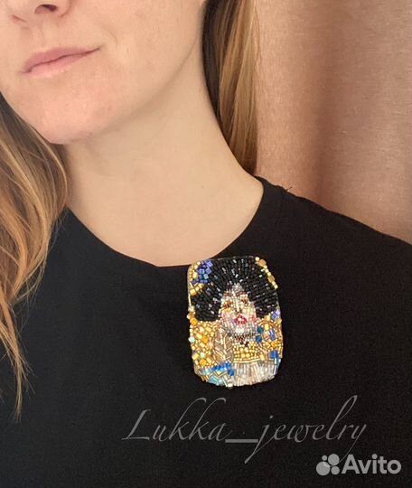 Украшение брошь Юдифъ ручной работы