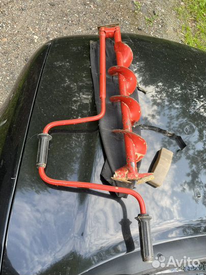 Бур ручной для земли и льда, рыболовный