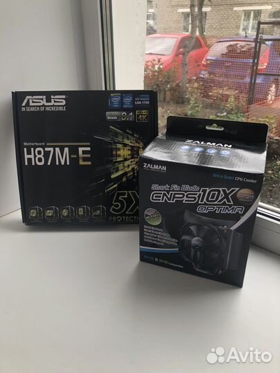 Комплект Asus h87m-e / i7 4770k / 16gb / cnps 10x