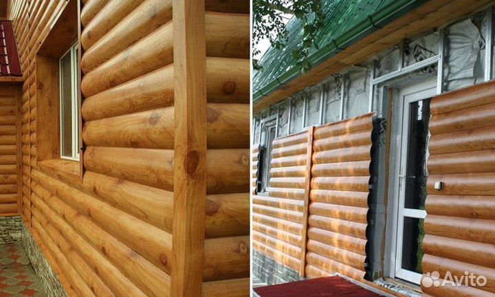 Сайдинг под брус (дерево) / все виды