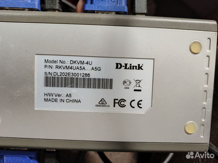 Kvm переключатель, квм свитч dlink dkvm 4u