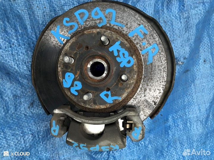 Тормозной диск на toyota belta KSP92 1krfe