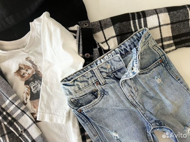Рубашка и джинсы для мальчика 86-92