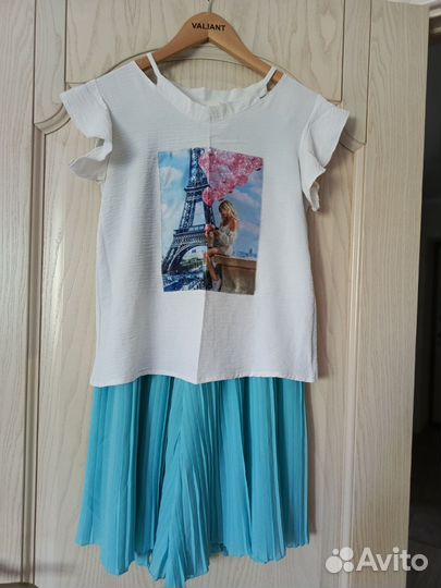 Костюм с кюлотами 158 рост