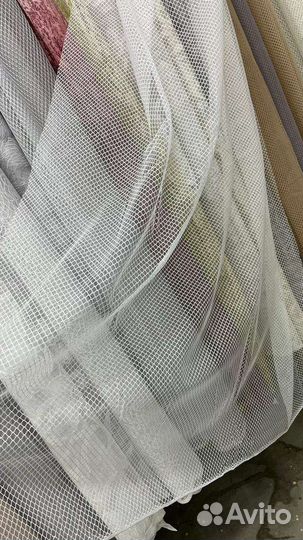 Тюль новый сетка любая ширина